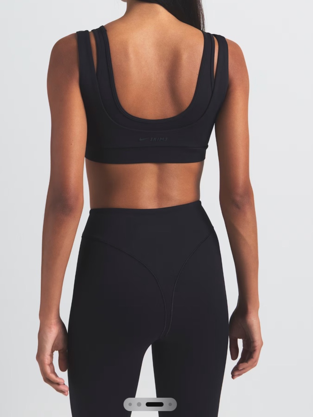 NikeSKIMS Matte High-Waisted V-Line 26”Leggings Black Onyx XS New W Tags!